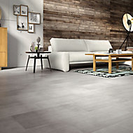 Colours Leggiero Light Grey Slate, Slate Grey Tile Effect Laminate Flooring B Q