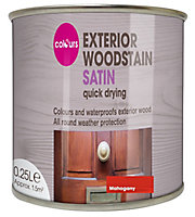 Colours Mahogany Satin Doors & windows Wood stain, 250ml