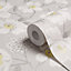 Colours Mandalyn Grey Floral Textured Wallpaper