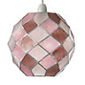 Colours Maringa Pink Diamond Light shade (D)225mm