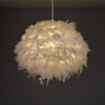 Colours Melito White Feather ball Light shade (D)400mm