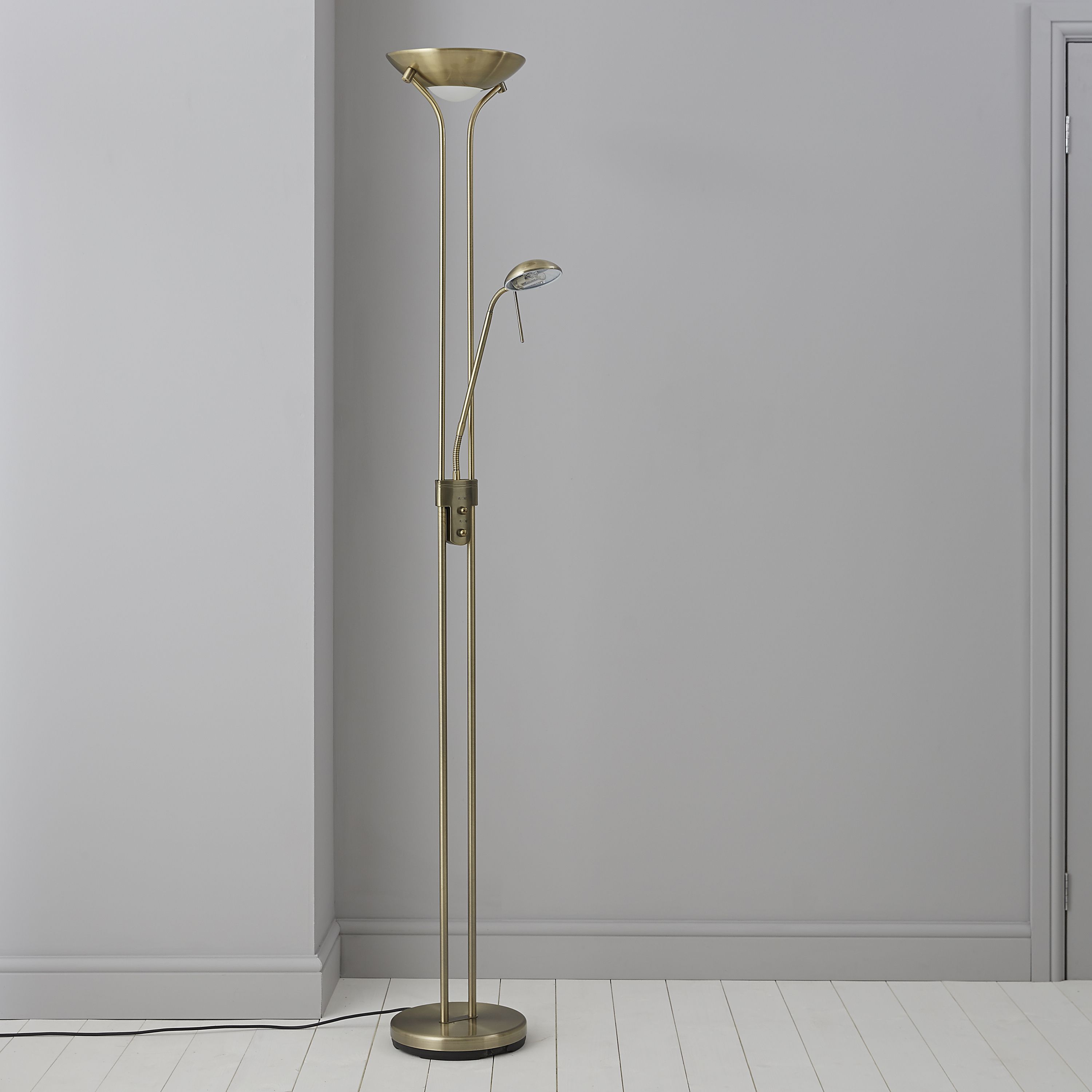 Zella uplighter hot sale floor lamp