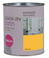 Colours Narcissi Satin Metal & wood paint, 750ml