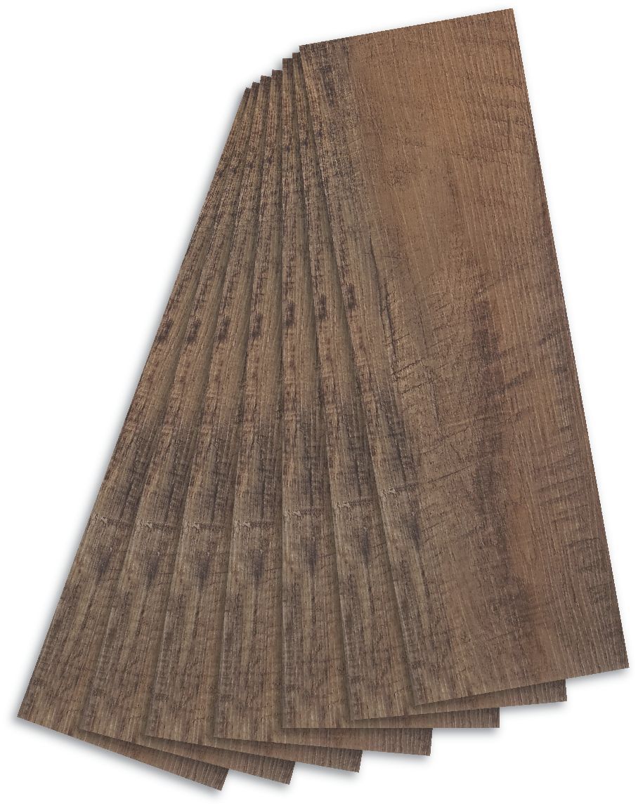 Colours Natural Rustic oak effect Self adhesive Vinyl plank, 0.97m² Pack
