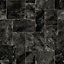 Colours Octavina Black Tile effect Vinyl flooring, 4m²