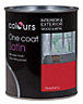 Colours One coat Strawberry Satin Metal & wood paint, 750ml