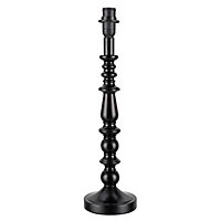 Colours Portland Gloss Black Halogen Table lamp base