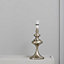 Colours Repton Sculptured Satin Nickel effect Halogen Table lamp base