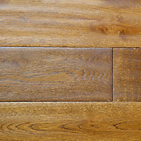 Colours Rondo Wheat Oak Solid wood flooring, 1.18m² Pack of 8