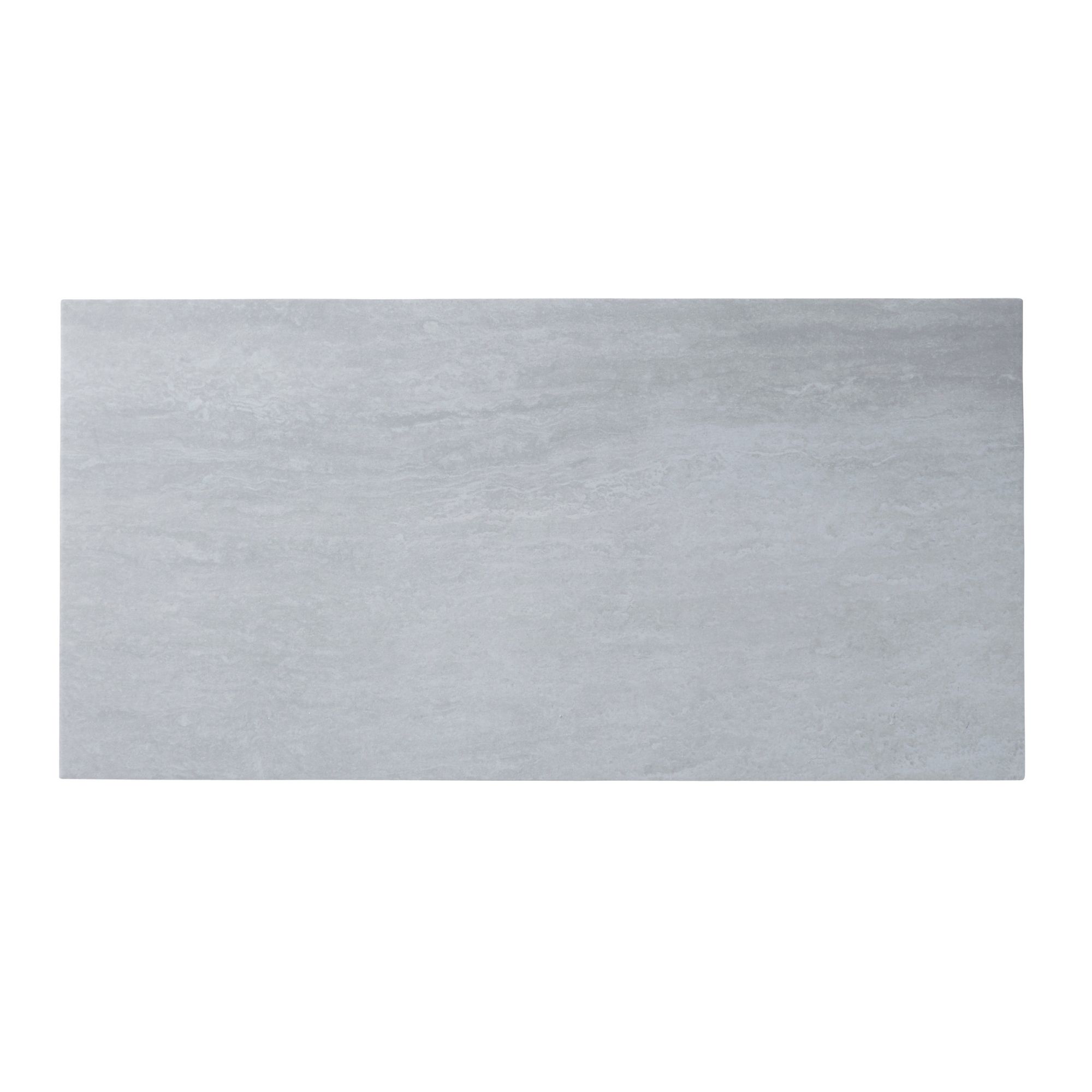 Colours Soft travertine Grey Matt Stone effect Porcelain Wall & floor Tile Sample