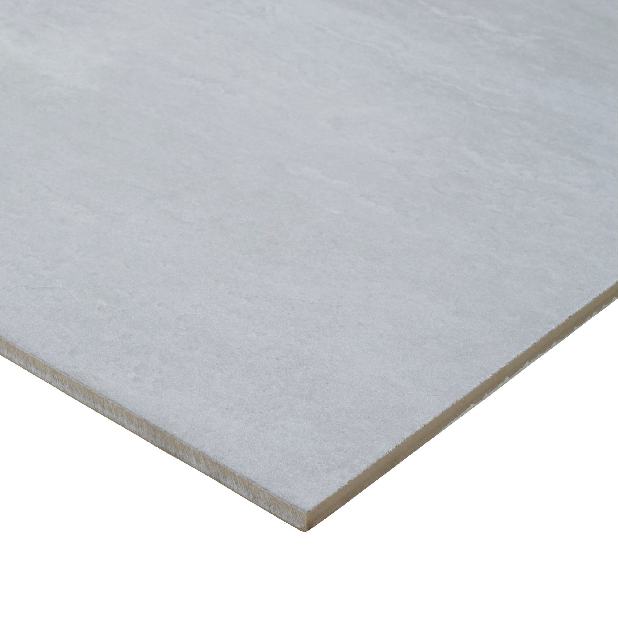 Colours Soft travertine Grey Matt Stone effect Porcelain Wall & floor Tile Sample