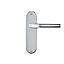 Colours Soure Polished Chrome effect Aluminium Straight Latch Door handle (L)125mm