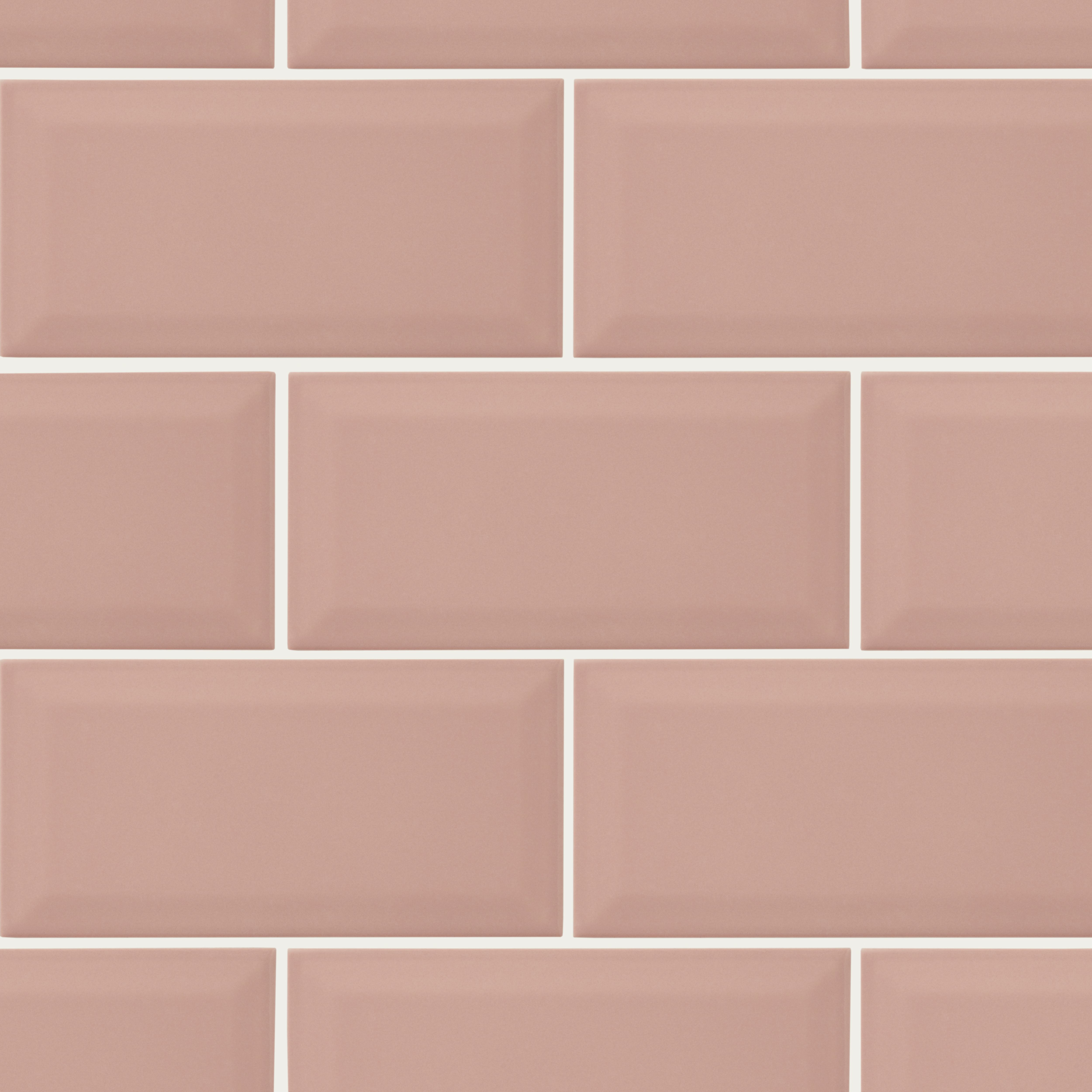 Colours Trentie Blush Gloss Metro Ceramic Wall Tile Sample