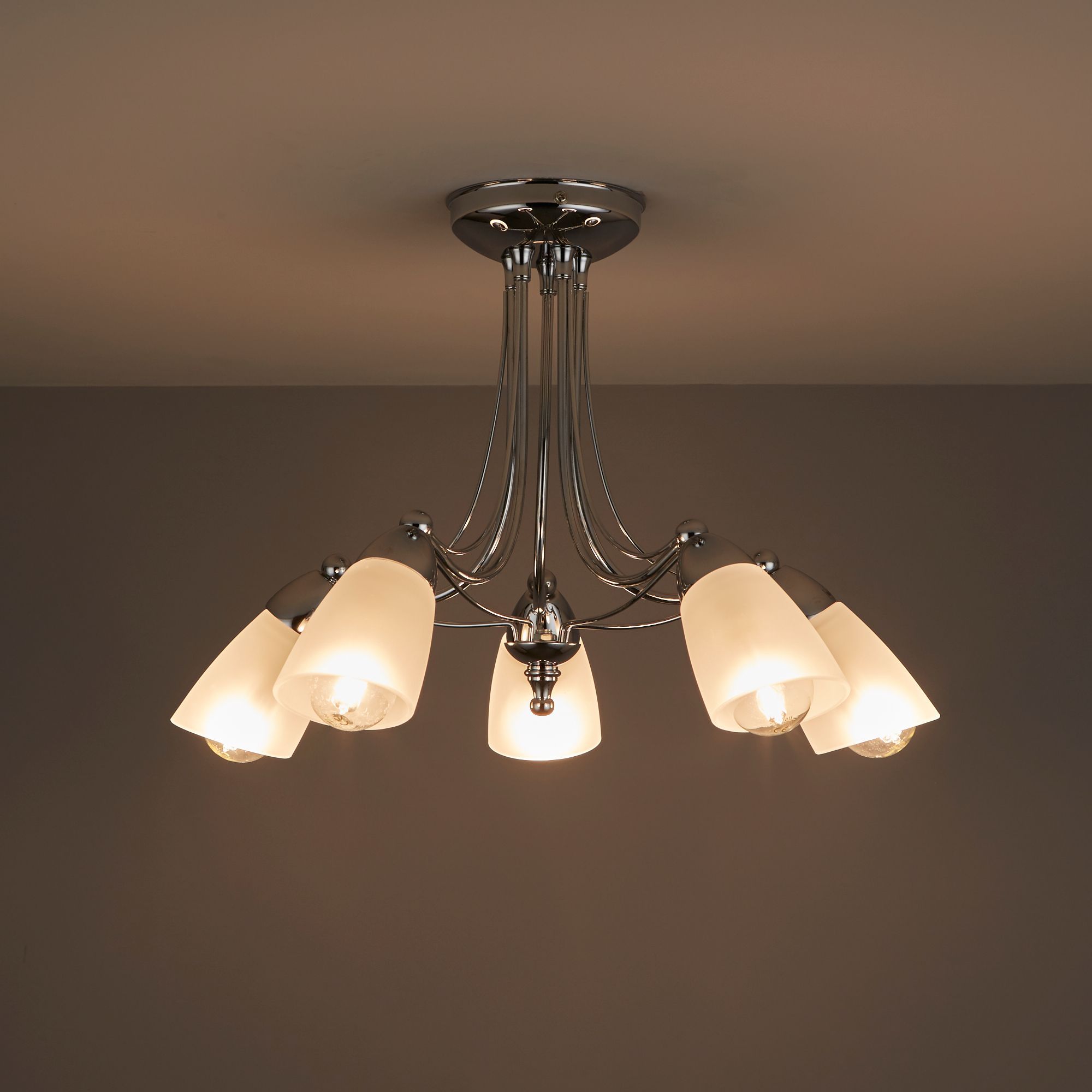 Chrome ceiling deals lights the range