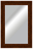 Colours Umezi Polished Walnut effect Rectangular Framed Mirror (H)1223mm (W)800mm
