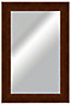 Colours Umezi Polished Walnut effect Rectangular Framed Mirror (H)1223mm (W)800mm