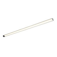 Colours Upha Silver effect Mains-powered LED Neutral white Under cabinet light IP20 (L)885mm (W)42mm