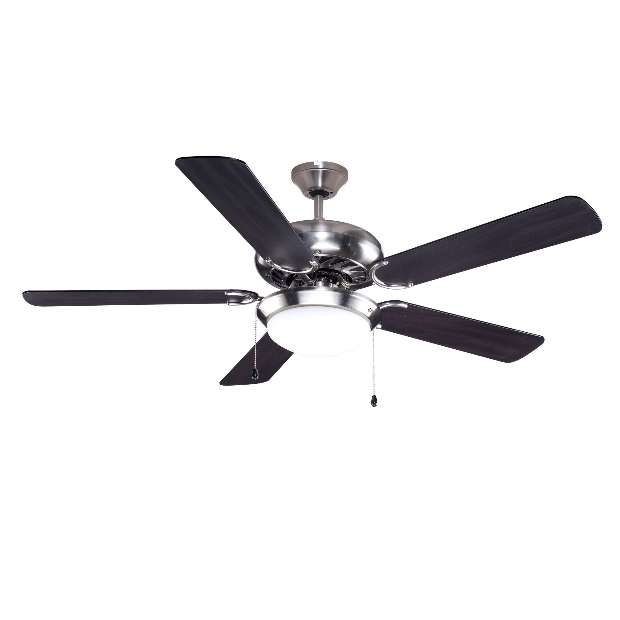 Colours Velva Modern Silver Chrome effect Ceiling fan light