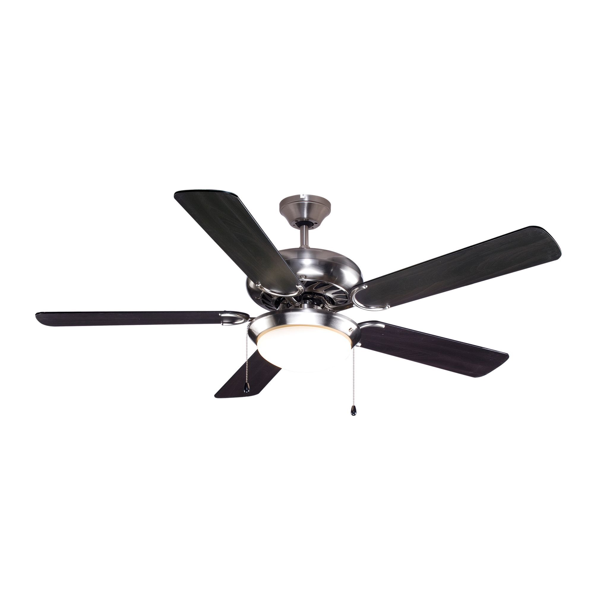 Colours Velva Modern Silver Chrome effect Ceiling fan light