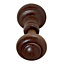 Colours Walnut effect Curtain hold back, Pack of 2