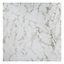 Colours White Marble effect Self adhesive Vinyl tile, 1.02m² Pack