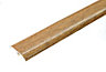 Colours Wood veneer Natural Wheat oak effect Threshold (L)90cm