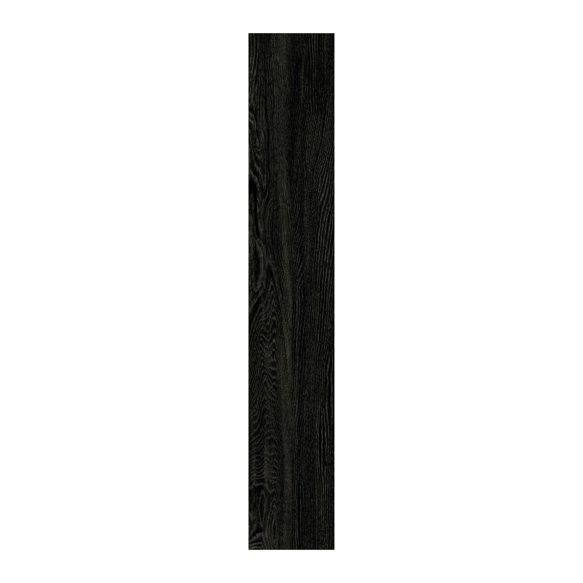 ColoursEbony Wood effect PVC Luxury vinyl click Luxury vinyl click flooring , (W)191mm