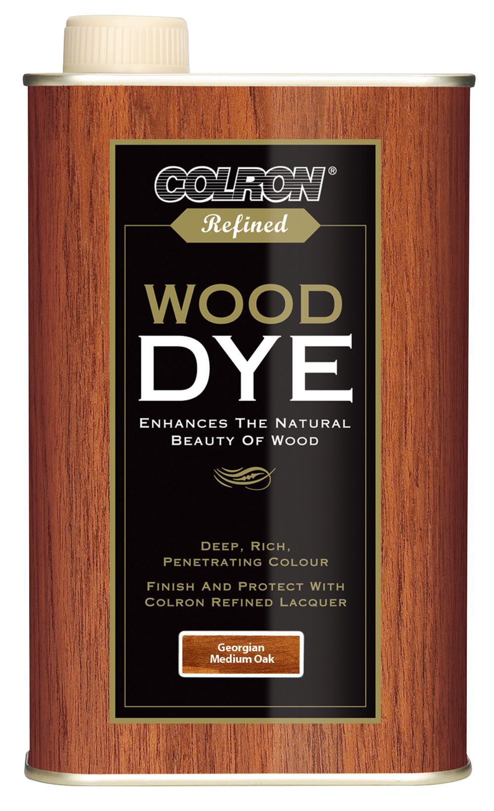 Colron Refined Georgian Medium Oak Matt Wood Dye 0 5l Tradepoint