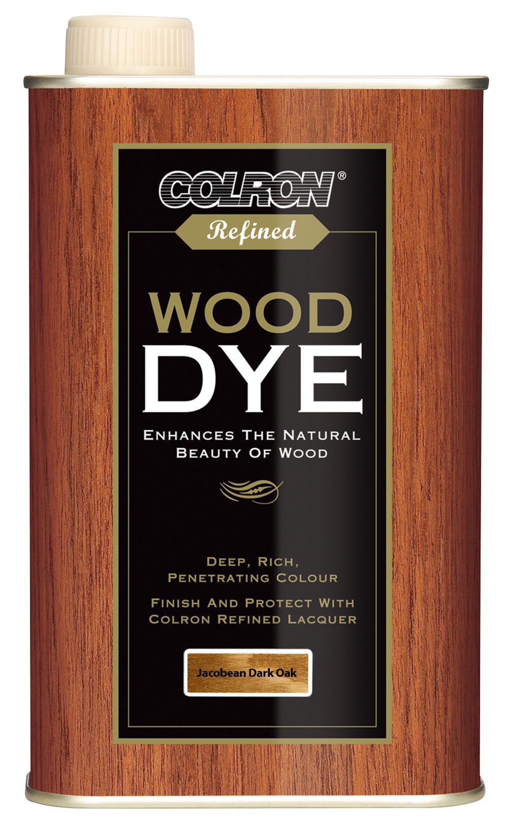 Colron Refined Jacobean dark oak Satin Wood dye, 500ml