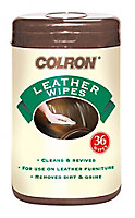 Colron Unscented Leather wipes, Pack of 36