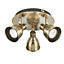 Colson antique brass Antique brass effect 3 Light Spotlight