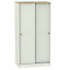 Como Grey oak effect Single Sliding door wardrobe (H)1960mm (W)1100mm (D)500mm