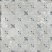 Concrete Matt Concrete effect Porcelain Wall Tile, Pack of 26, (L)200mm (W)200mm