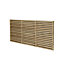 Contemporary Double slatted 3ft Wooden Fence panel (W)1.8m (H)0.9m, Pack of 4