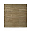 Contemporary Double slatted Double slatted Wooden Fence panel (W)1.8m (H)1.8m, Pack of 5