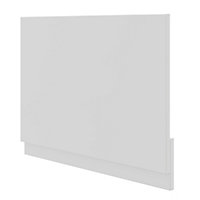 Contemporary Gloss White Rectangular End Bath panel (H)51cm (W)70cm
