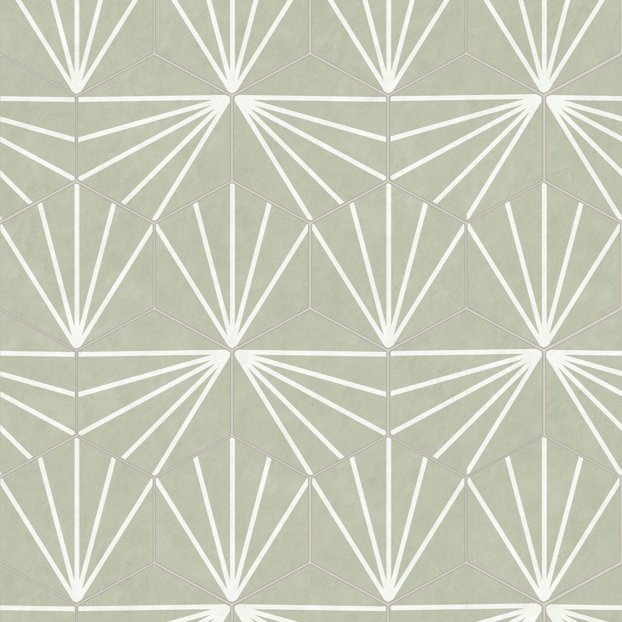 Contour Green Tile effect Smooth Wallpaper Sample