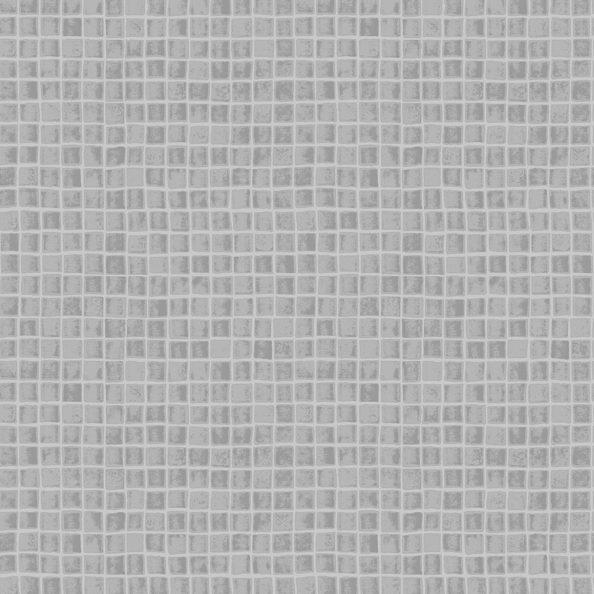 Contour Spectrum Grey Mosaic Tile effect Textured Wallpaper Sample