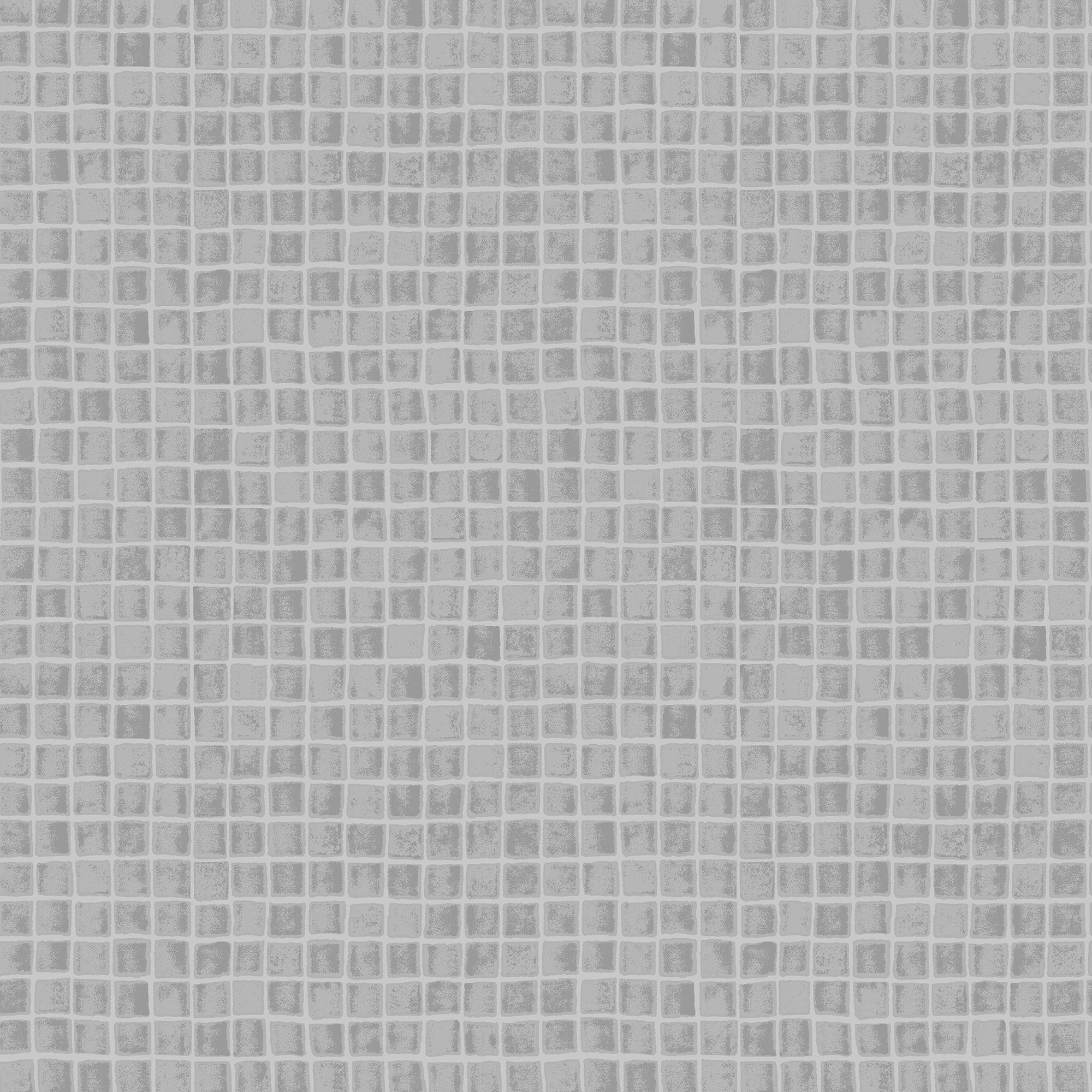 Contour Spectrum Grey Tile effect Mosaic Textured Wallpaper
