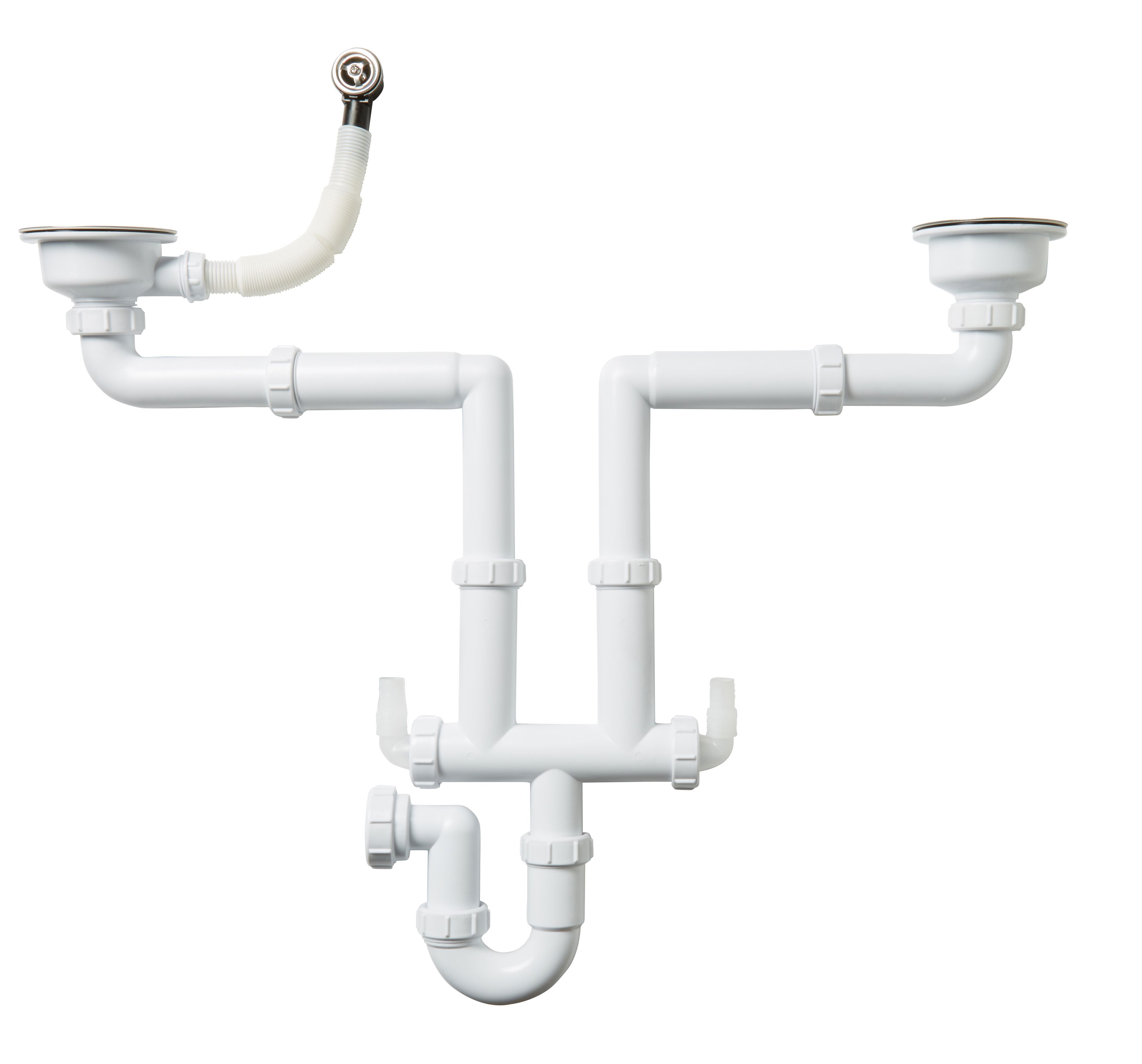 Cooke & Lewis 1.5/2 bowl Pack B waste, overflow & plumbing kit