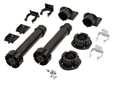 Cooke & Lewis 180mm Black Cabinet legs, Pack of 2