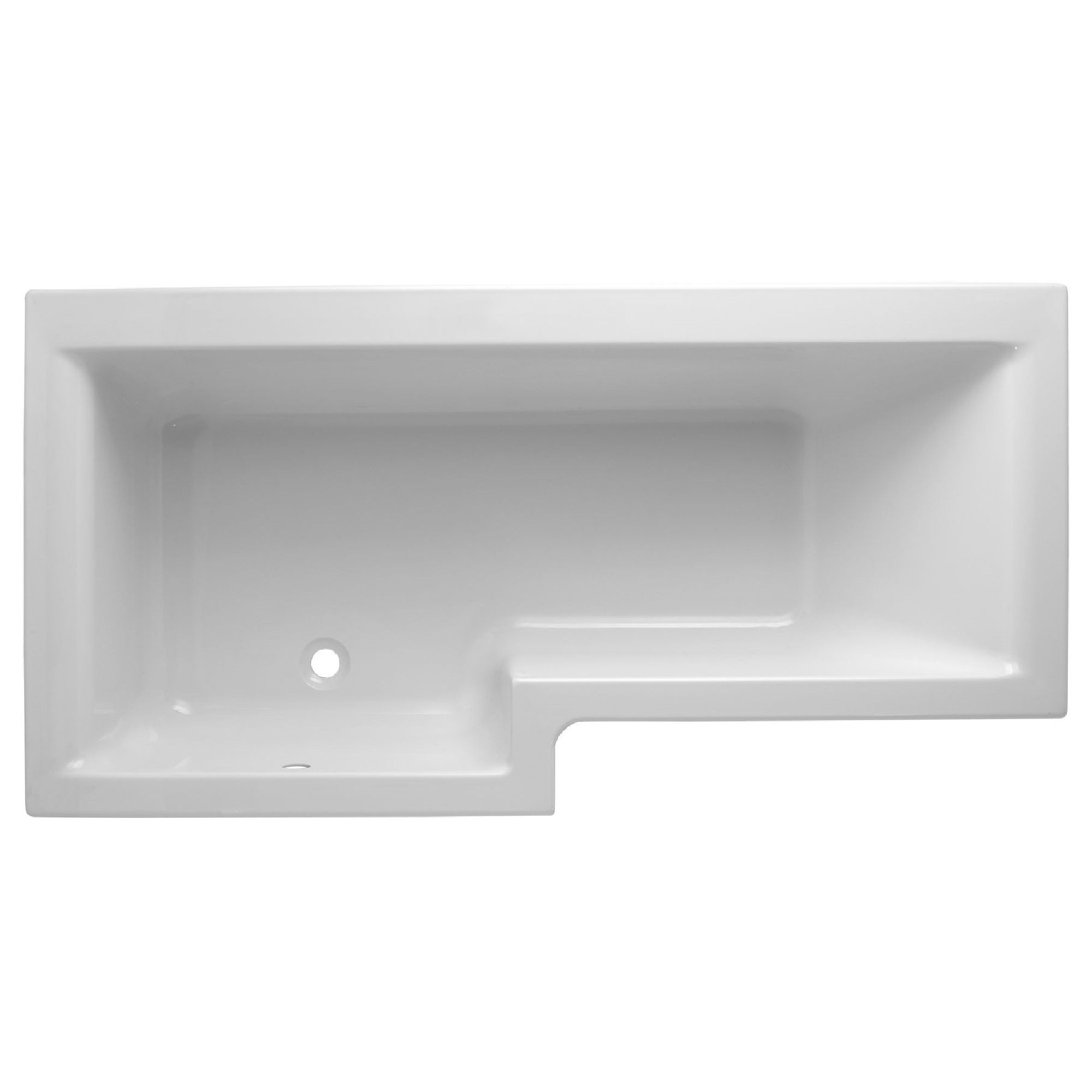 Cooke & Lewis Adelphi 6 Shower Bath, panel, screen & air spa set, (L)1675mm (W)850mm