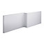 Cooke & Lewis Adelphi L-shaped 12 Shower Bath, panel, screen & air spa set, (L)1675mm (W)850mm