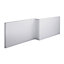 Cooke & Lewis Adelphi L-shaped Shower Bath, panel & wellness system set, (L)1675mm (W)850mm