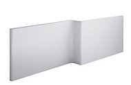 Cooke & Lewis Adelphi White L-shaped Front Bath panel (W)1675mm