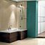 Cooke & Lewis Adelphi White L-shaped Right-handed Shower Bath (L)167.5cm (W)85cm