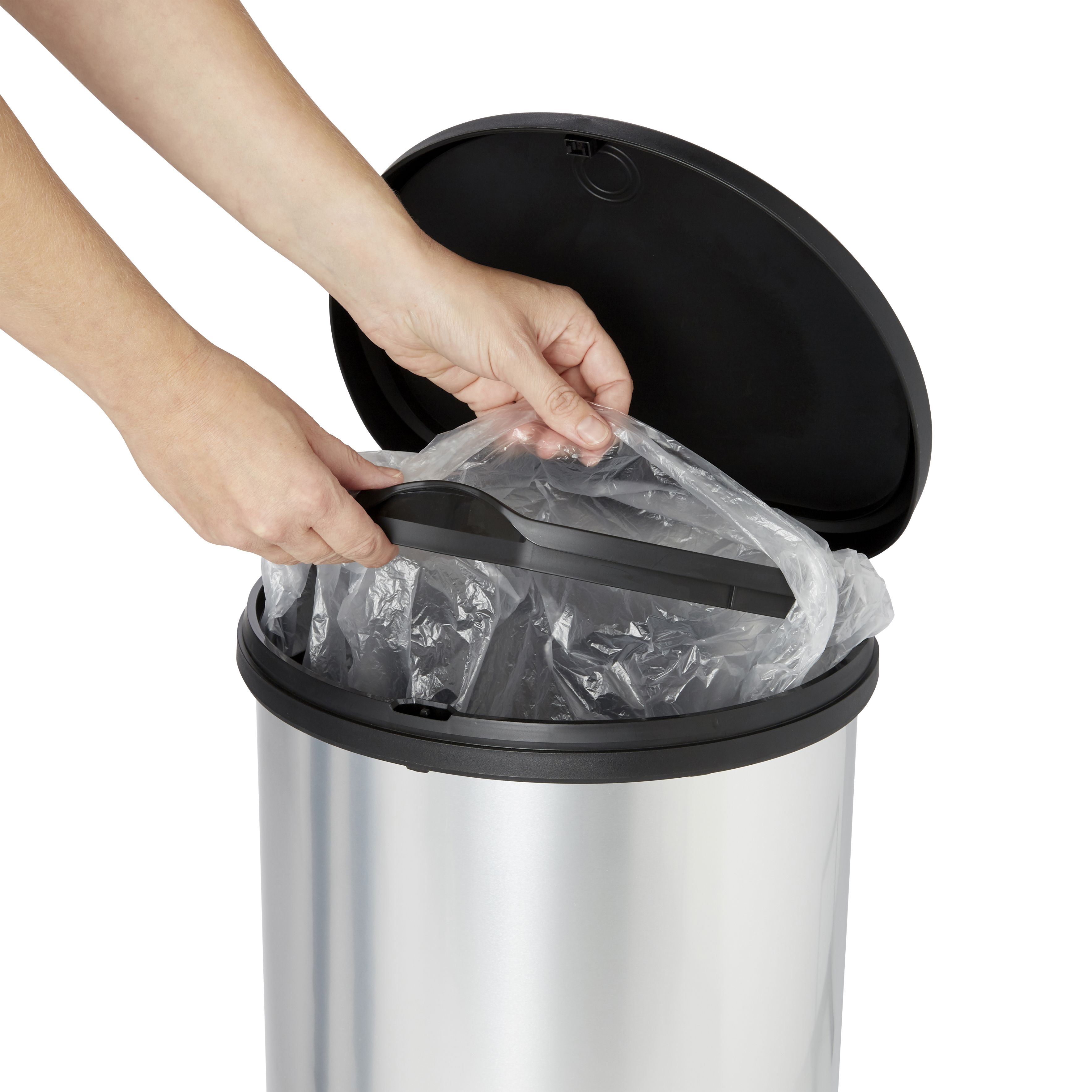 Cooke & Lewis Amphora Plastic Touch Bin - 40L