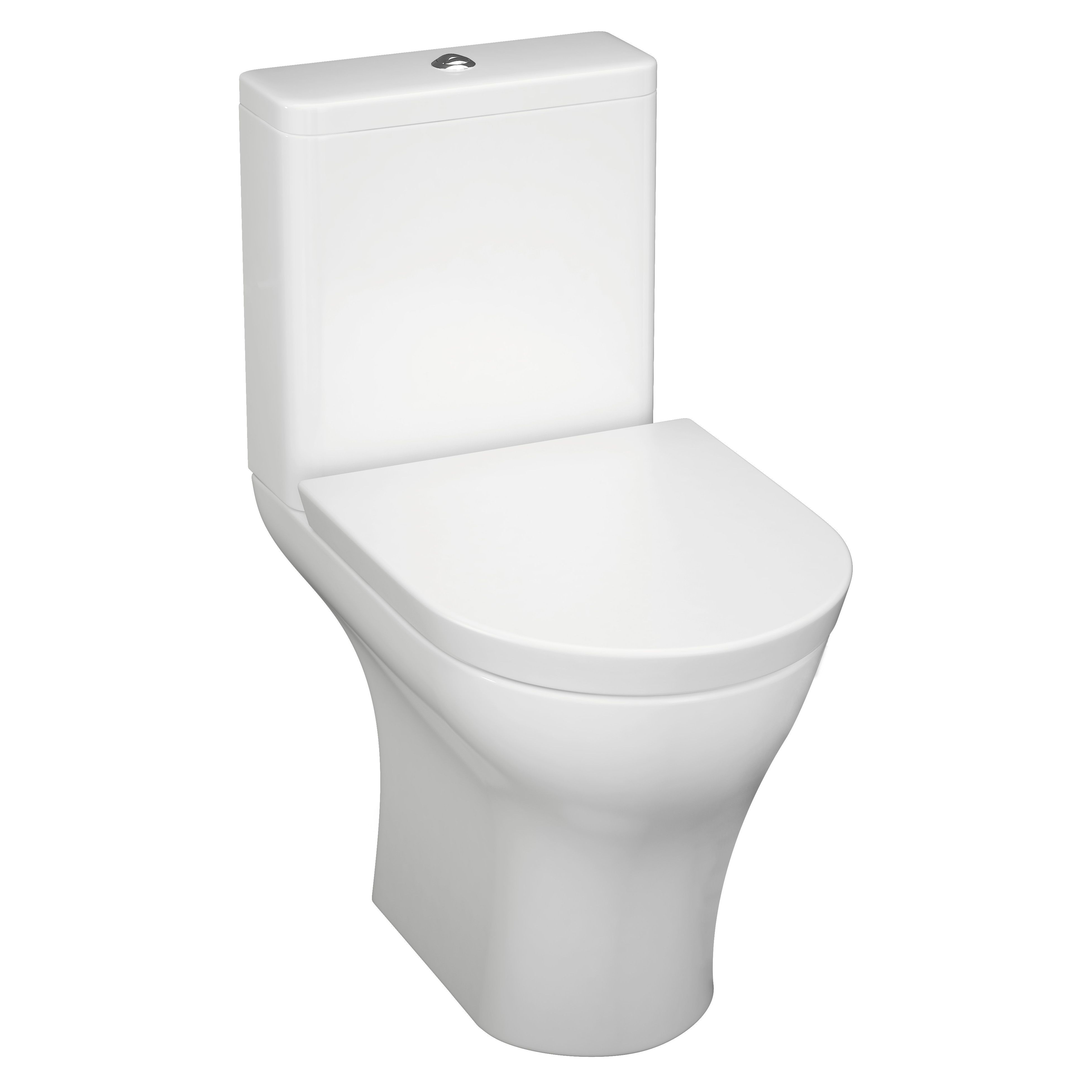 Cooke Lewis Angelica Modern Close Coupled Toilet With Soft Close Seat Tradepoint