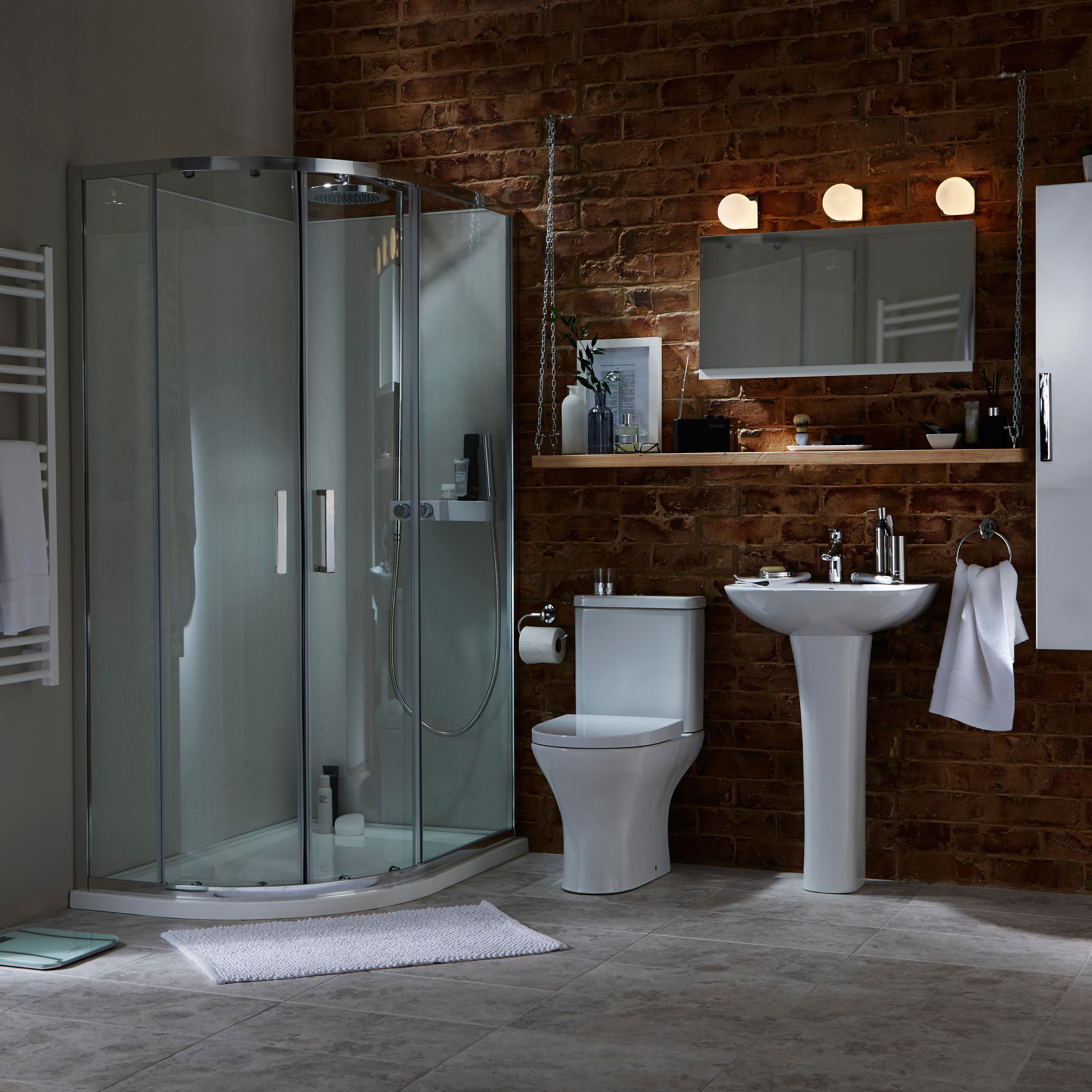 Cooke & Lewis Angelica Modern Close-coupled Toilet with Soft close seat