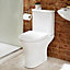 Cooke & Lewis Angelica Semi shrouded Toilet & full pedestal basin